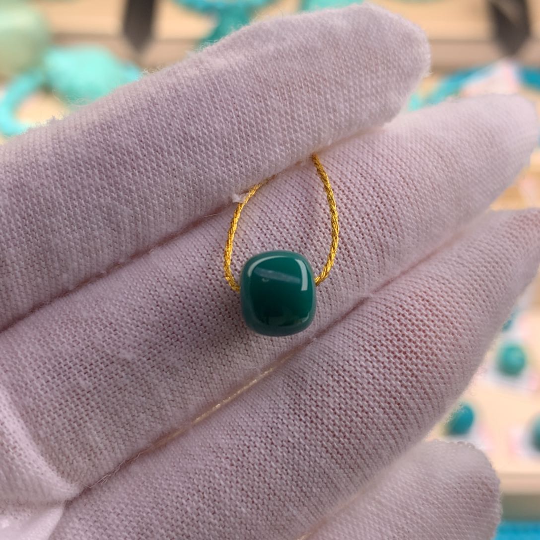 绿松石珠宝奇石未镶嵌8.5×7.5