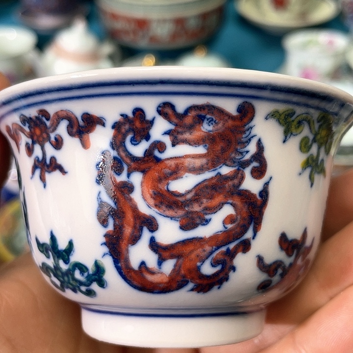 景德镇陶瓷主人杯13445