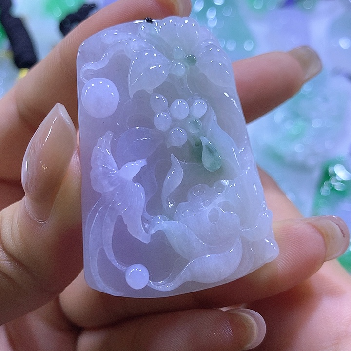 翡翠未镶嵌颈饰天然翡翠A货吊坠