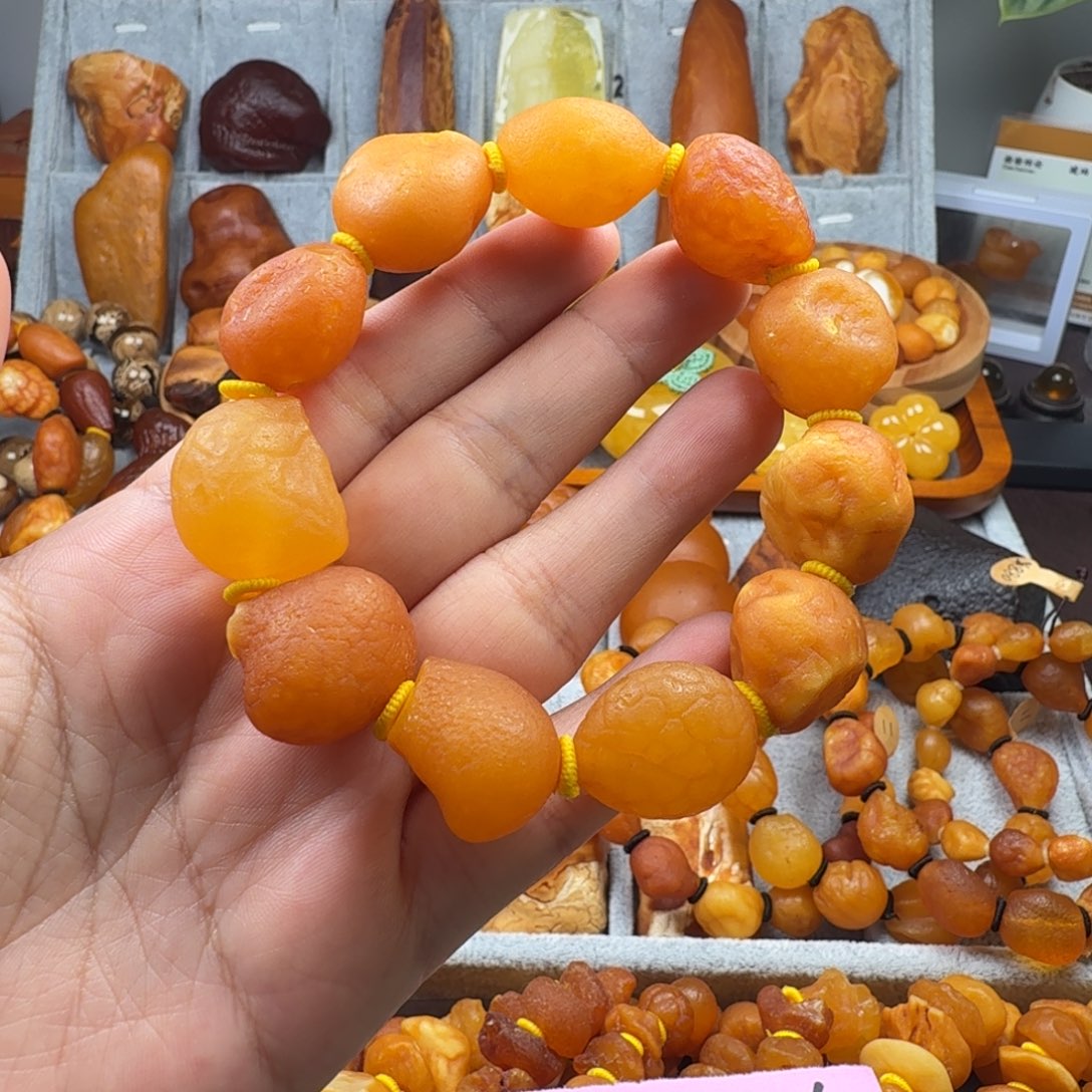 定制琥珀未镶嵌海漂