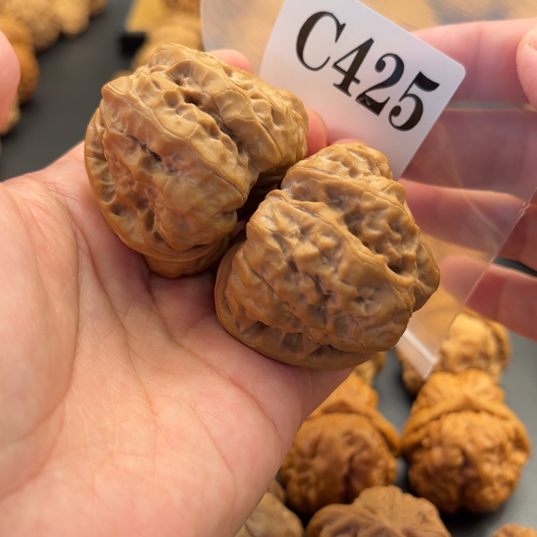 我***北文玩核桃把件蛙蛙精品45度48