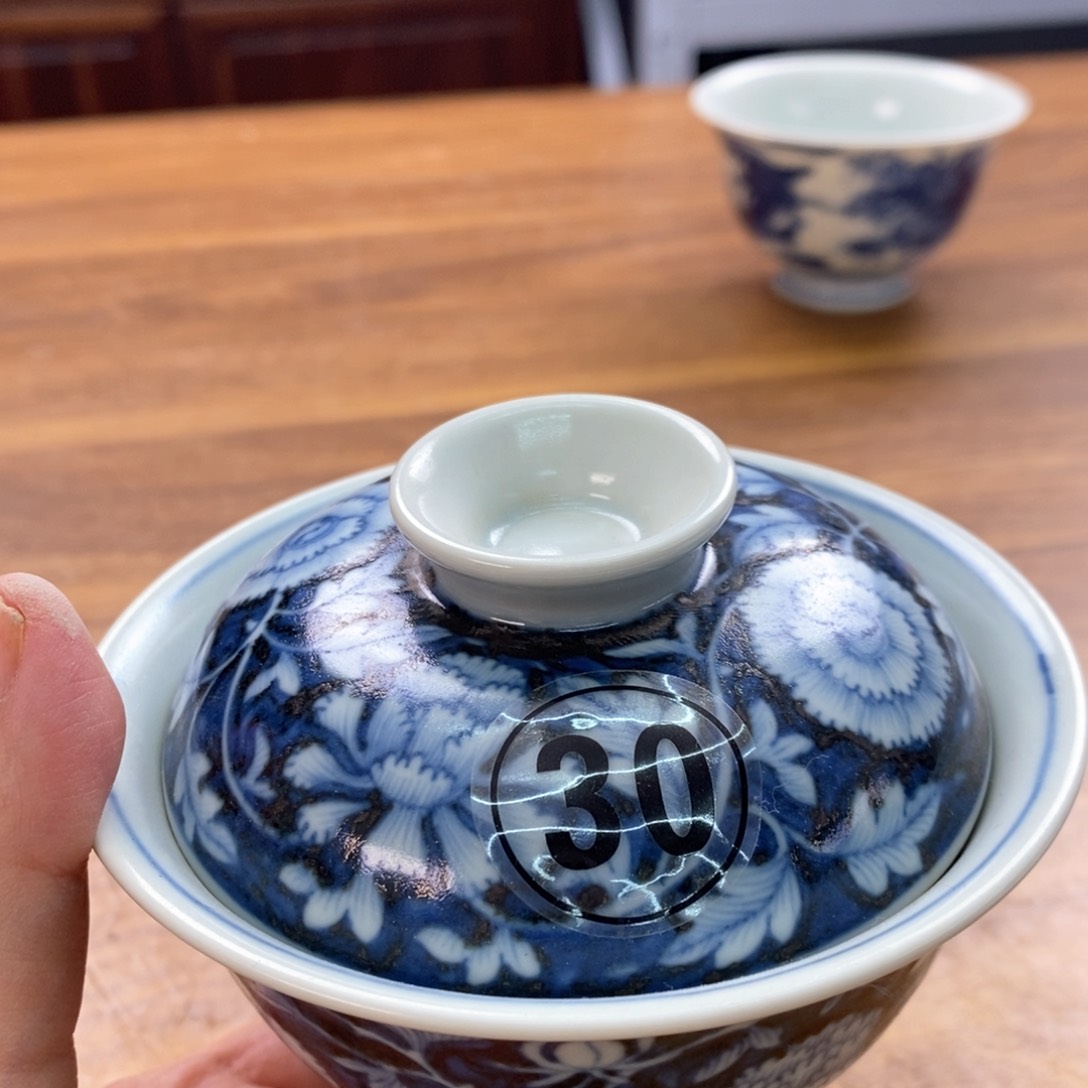 手工手绘柴窑单杯