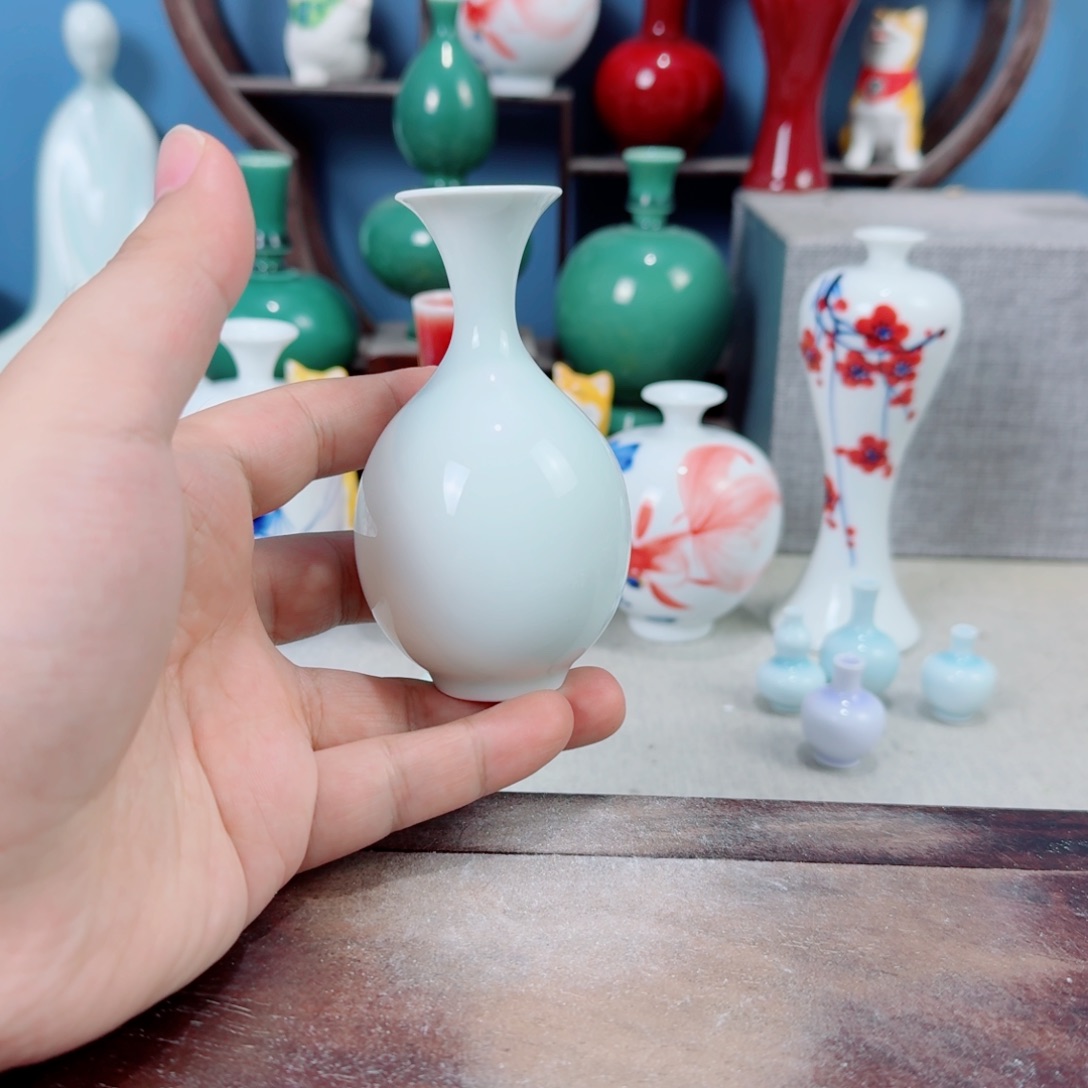 陶瓷手工小花器摆件