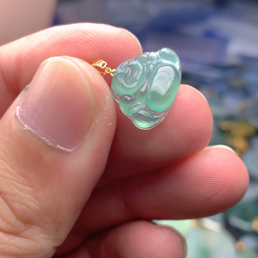 【闪购商品】颈饰18K金镶嵌翡翠翡翠