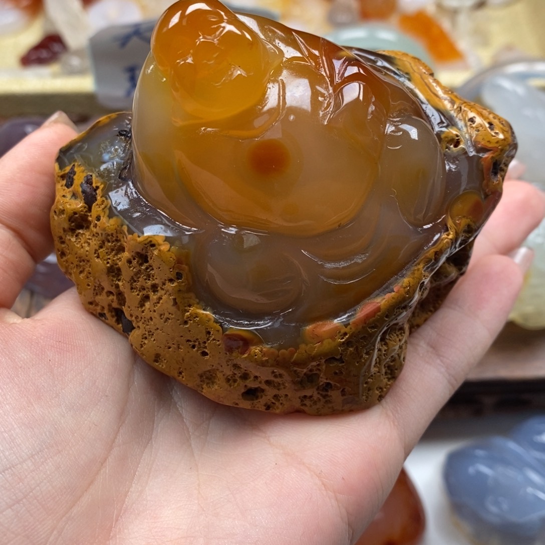 爱***难玛瑙/玉髓未镶嵌颈饰