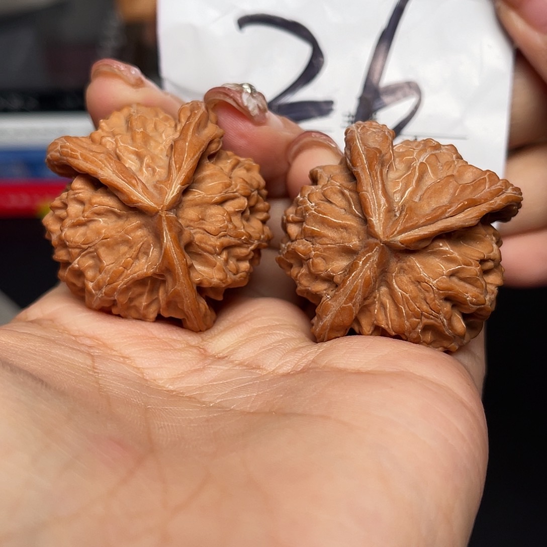 文玩核桃吊坠全品盘山三棱39+尺寸y