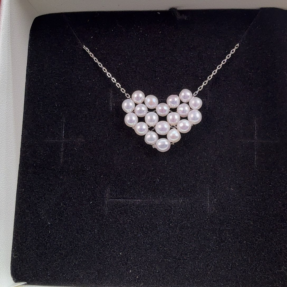 颈饰淡水珍珠银S925镶嵌