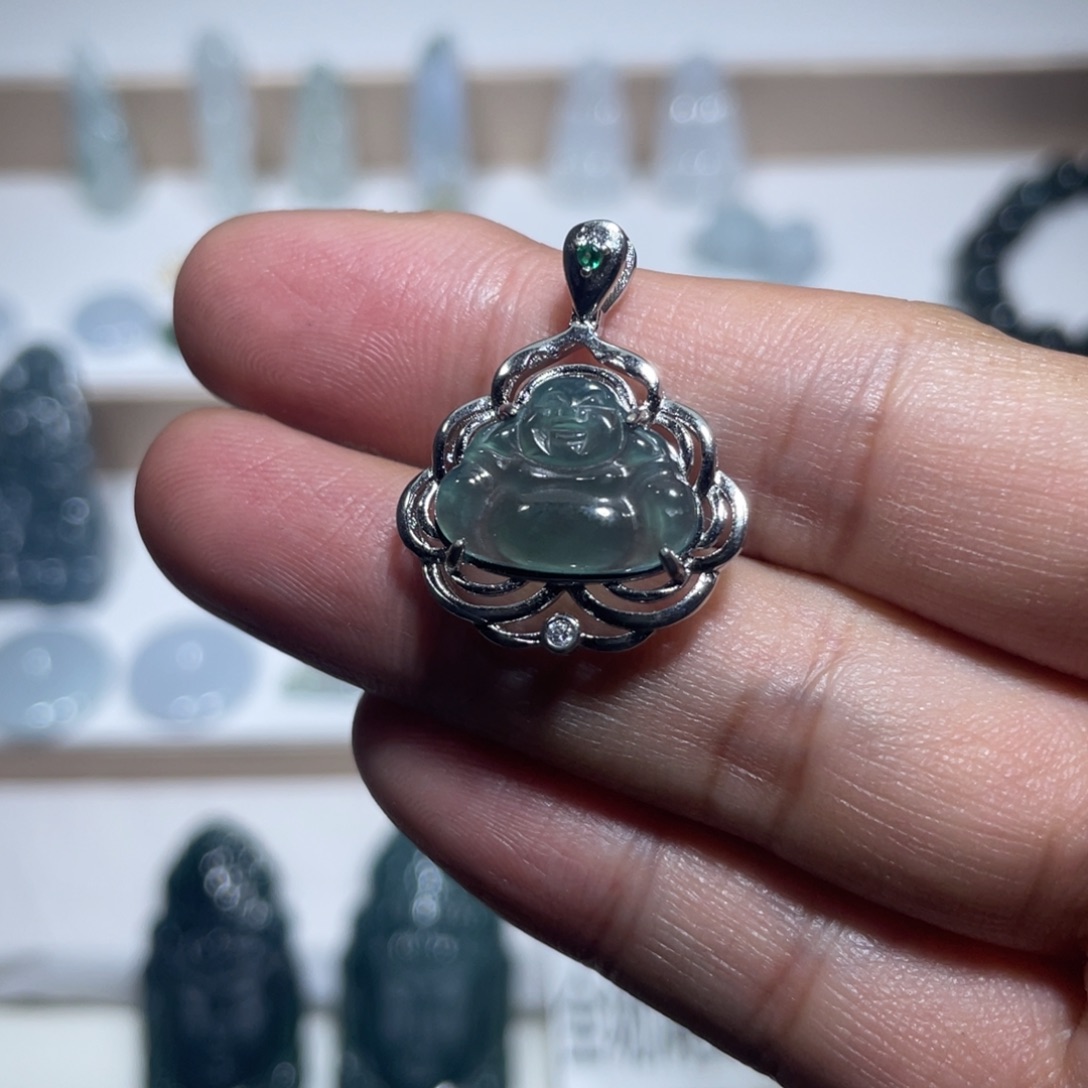 翡翠未镶嵌颈饰222