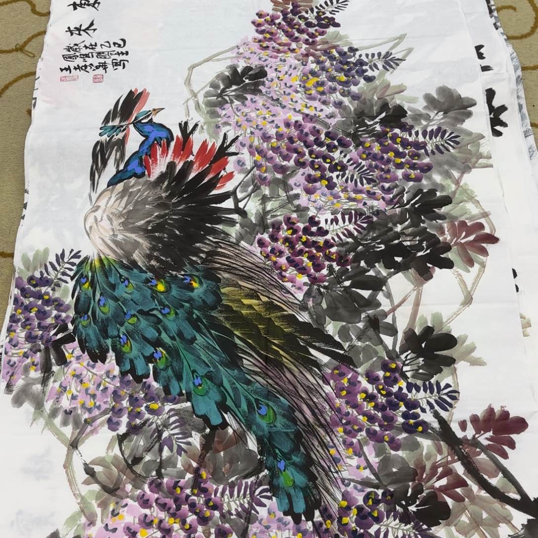 国画王孝华六尺李欣主播