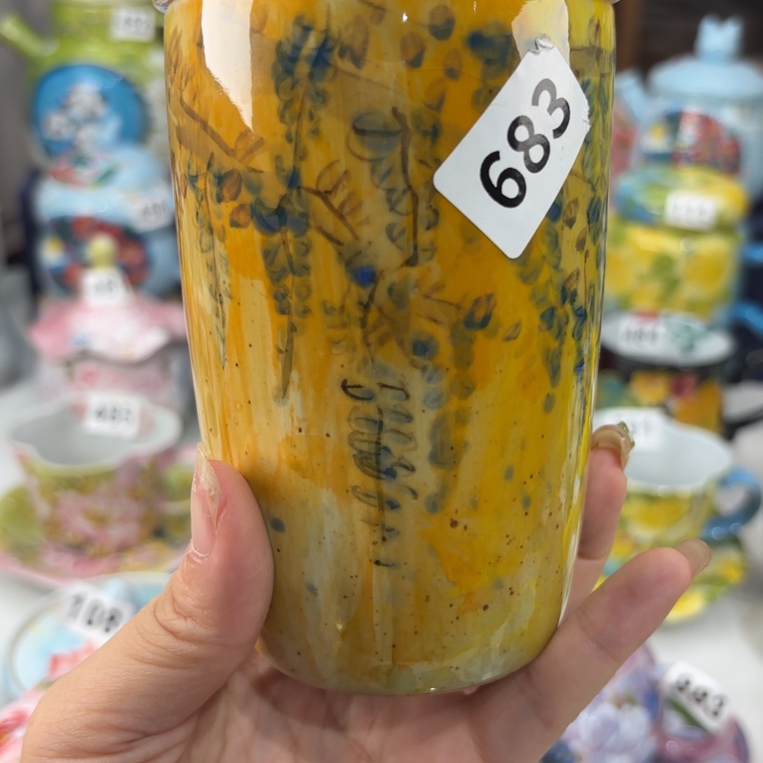 景德镇手绘高温釉下彩陶瓷茶具