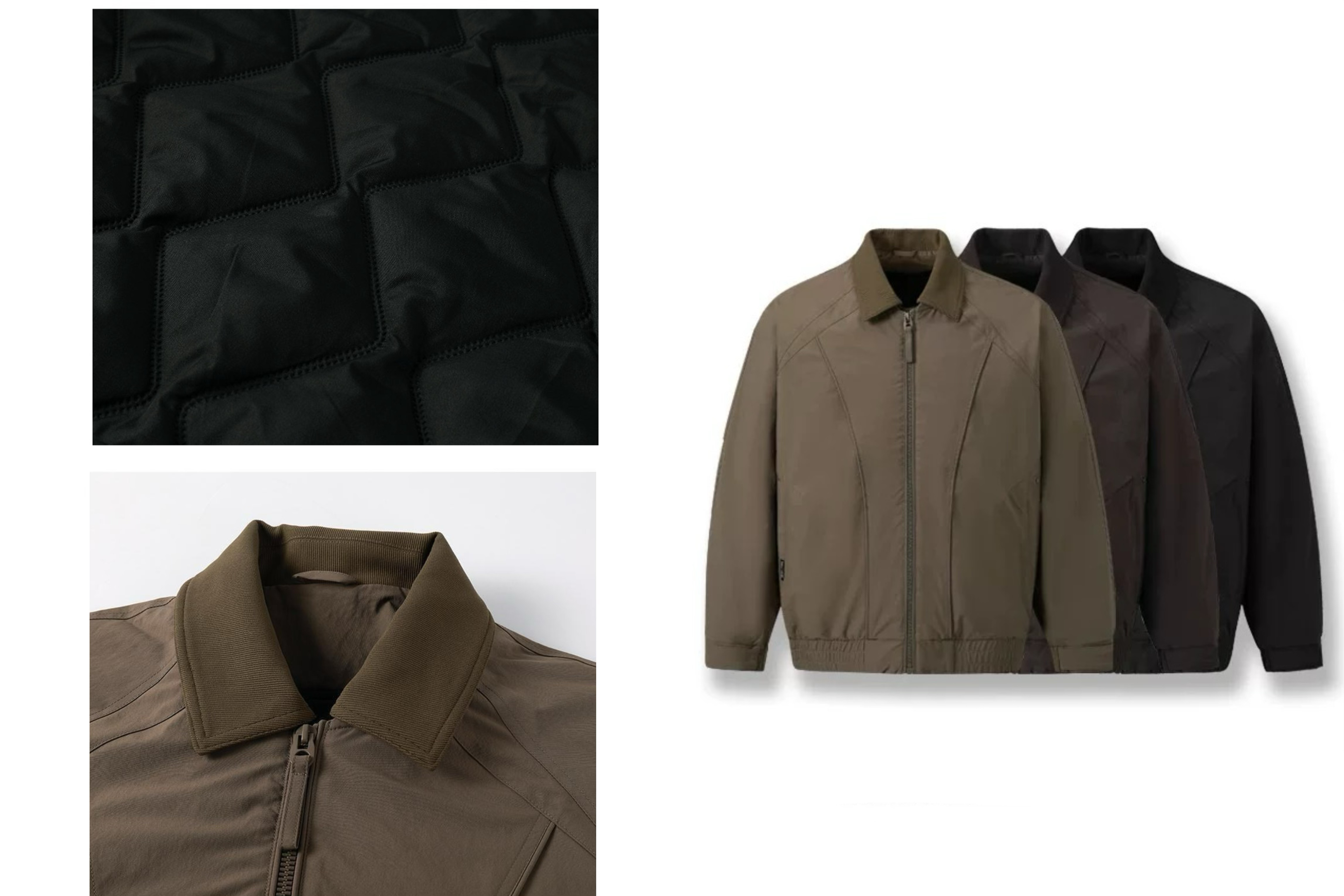 美式潮牌冬季男士加厚假两件拼接翻领夹克户外休闲时尚百搭外套