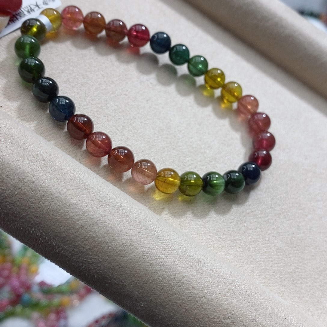 碧玺手链未镶嵌多样性发一条