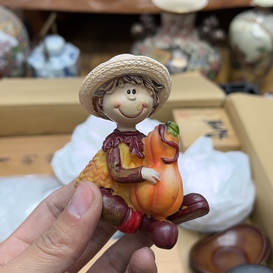 瓷片摆件工艺品瓷器摆件777 