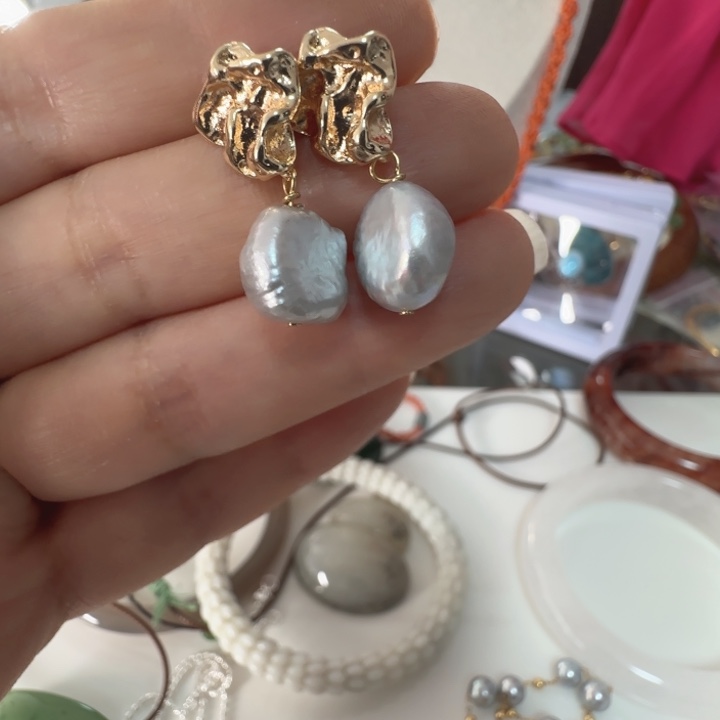 ****°淡水珍珠耳饰未镶嵌