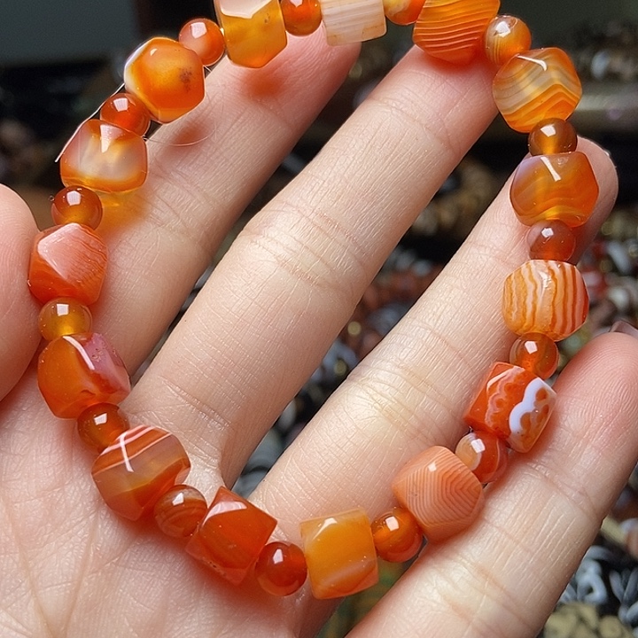 玛瑙/玉髓未镶嵌手链