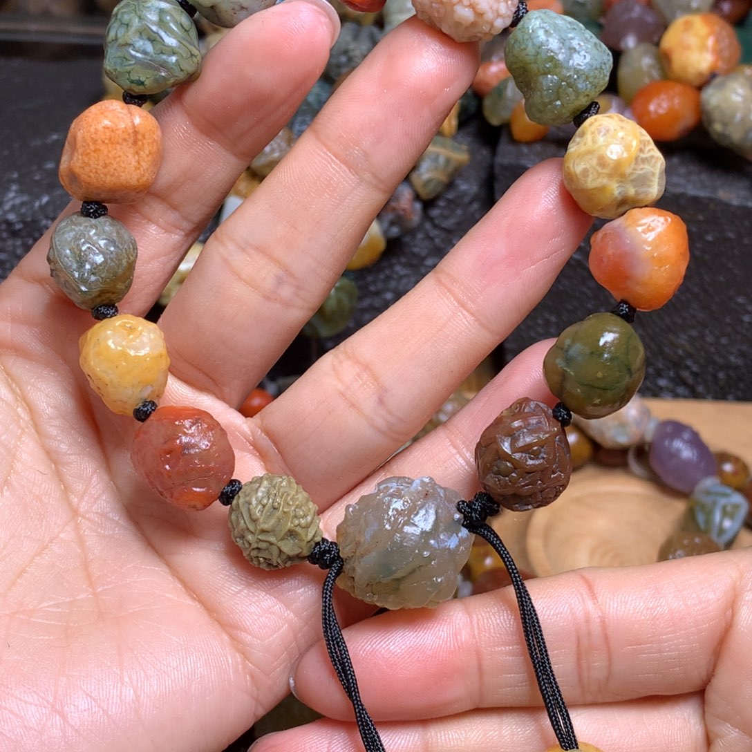 未镶嵌玛瑙/玉髓珠宝半成品