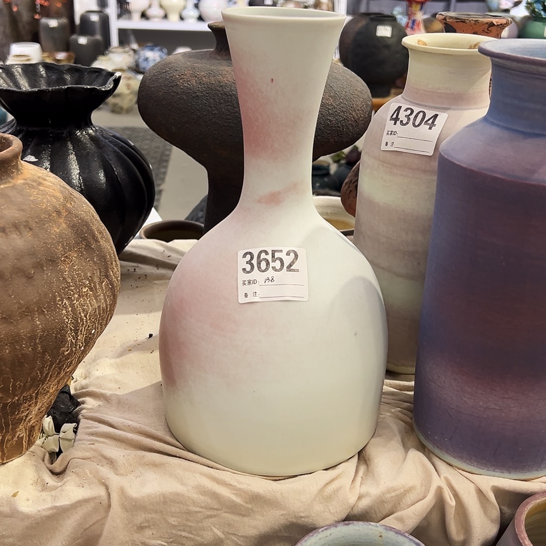 瓶3652高32口4陶瓷花瓶无孔