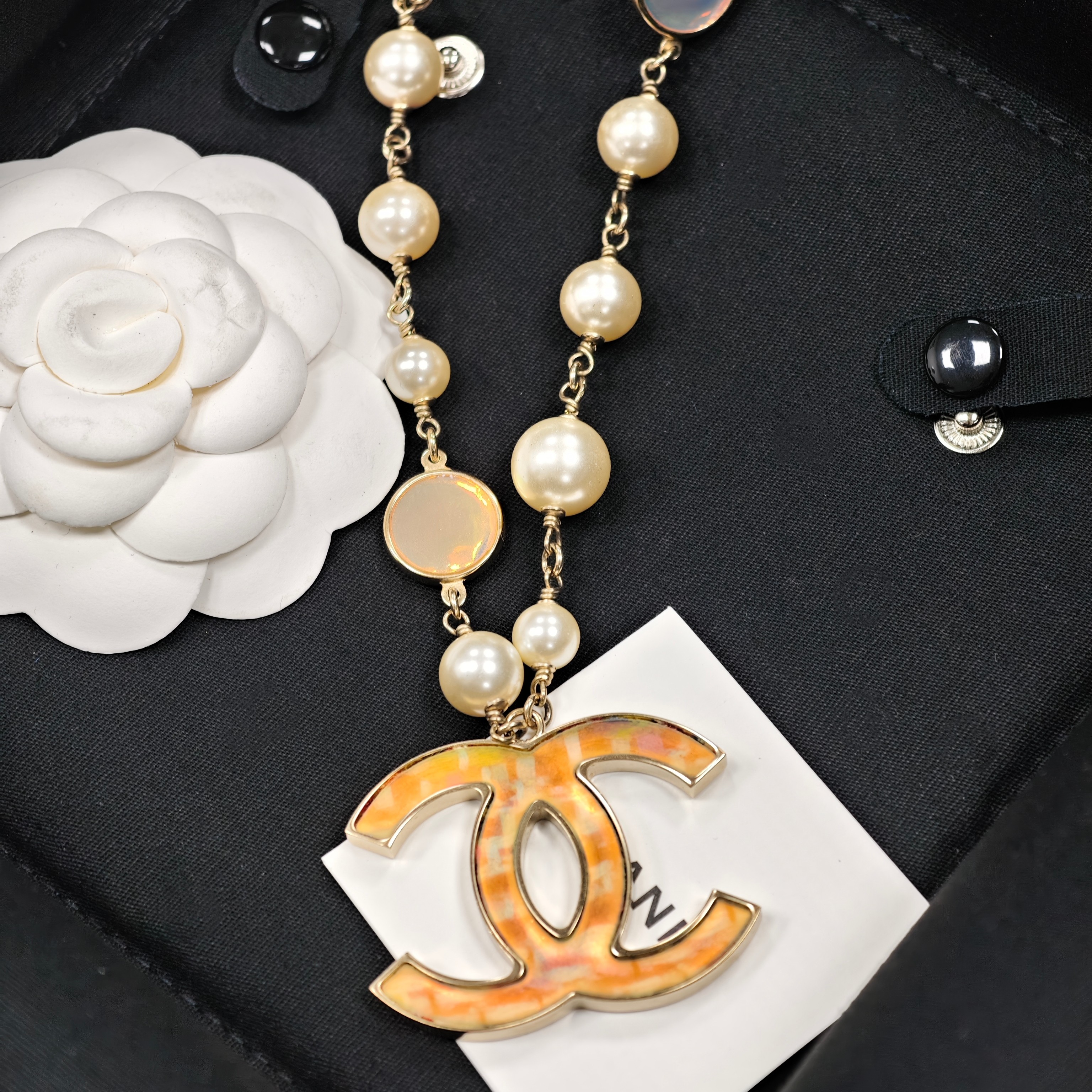 99新 Chanel/香奈儿 项链跳珠镭射炫彩精致时尚