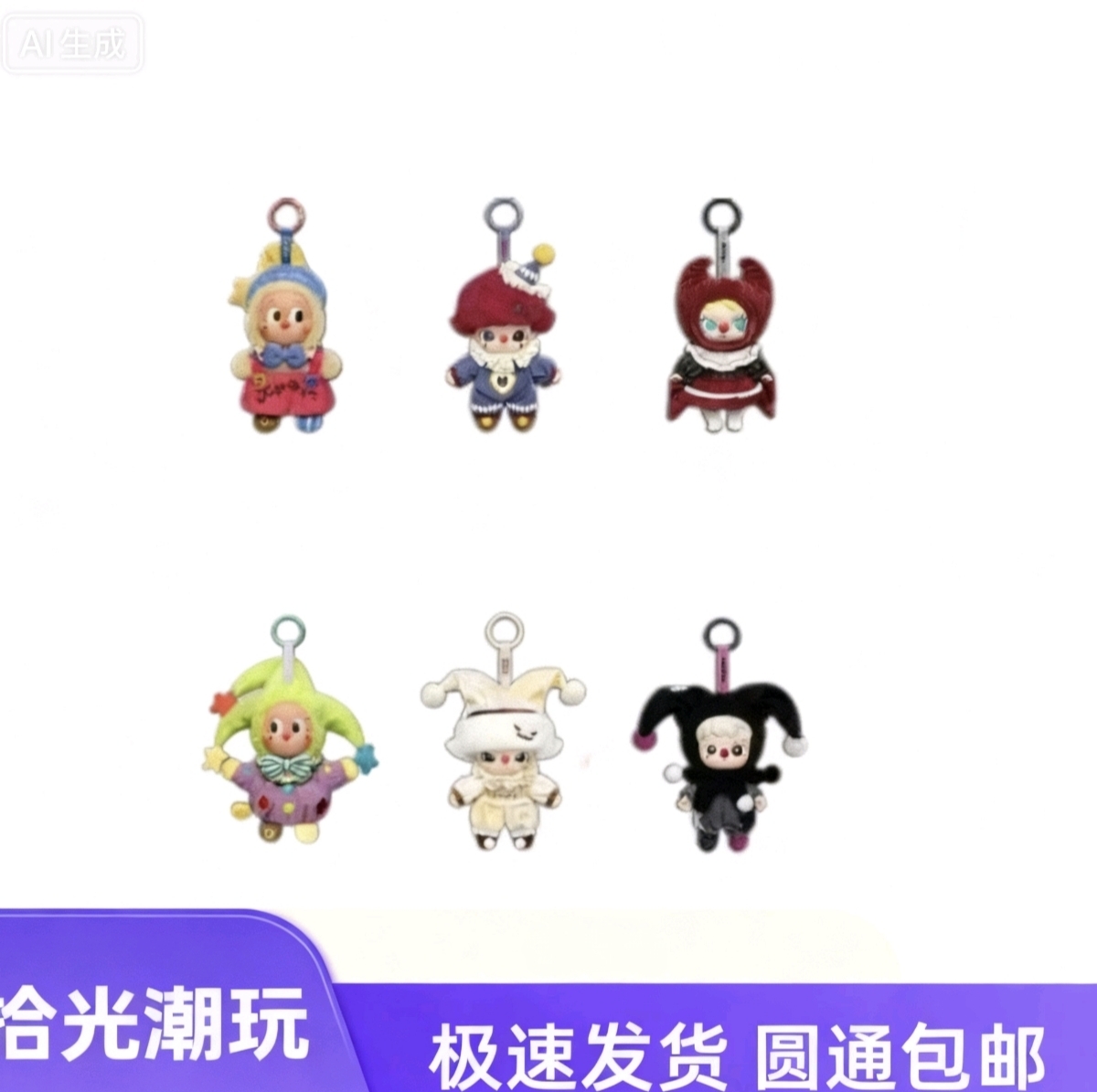 （直播代拆）小丑万圣节系列搪胶毛绒