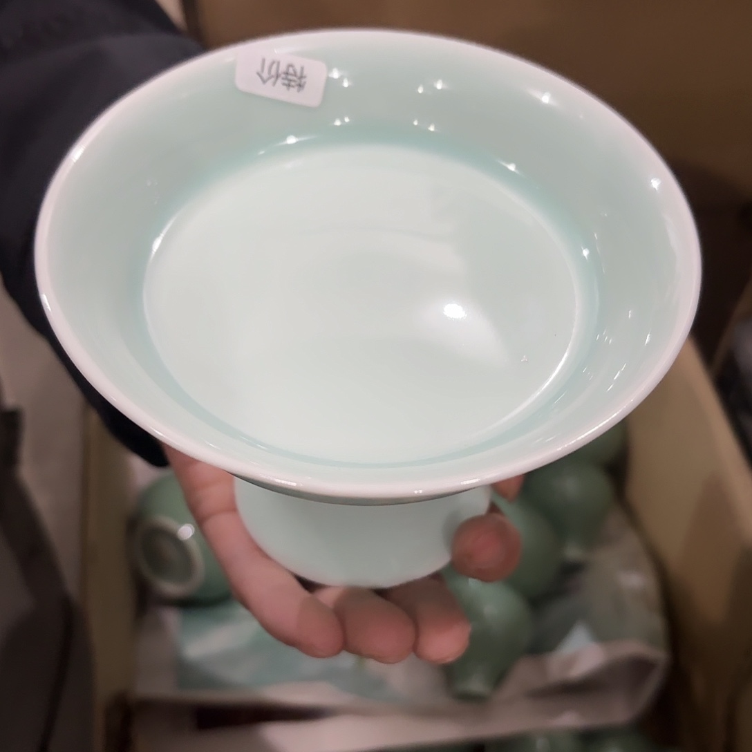龙泉云间青瓷小米茶器