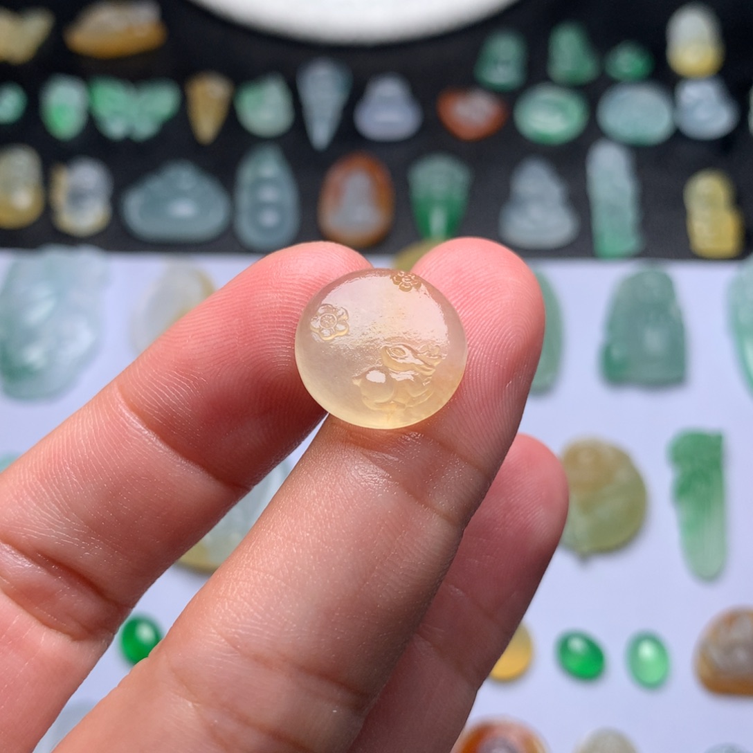 定制翡翠未镶嵌一路有你