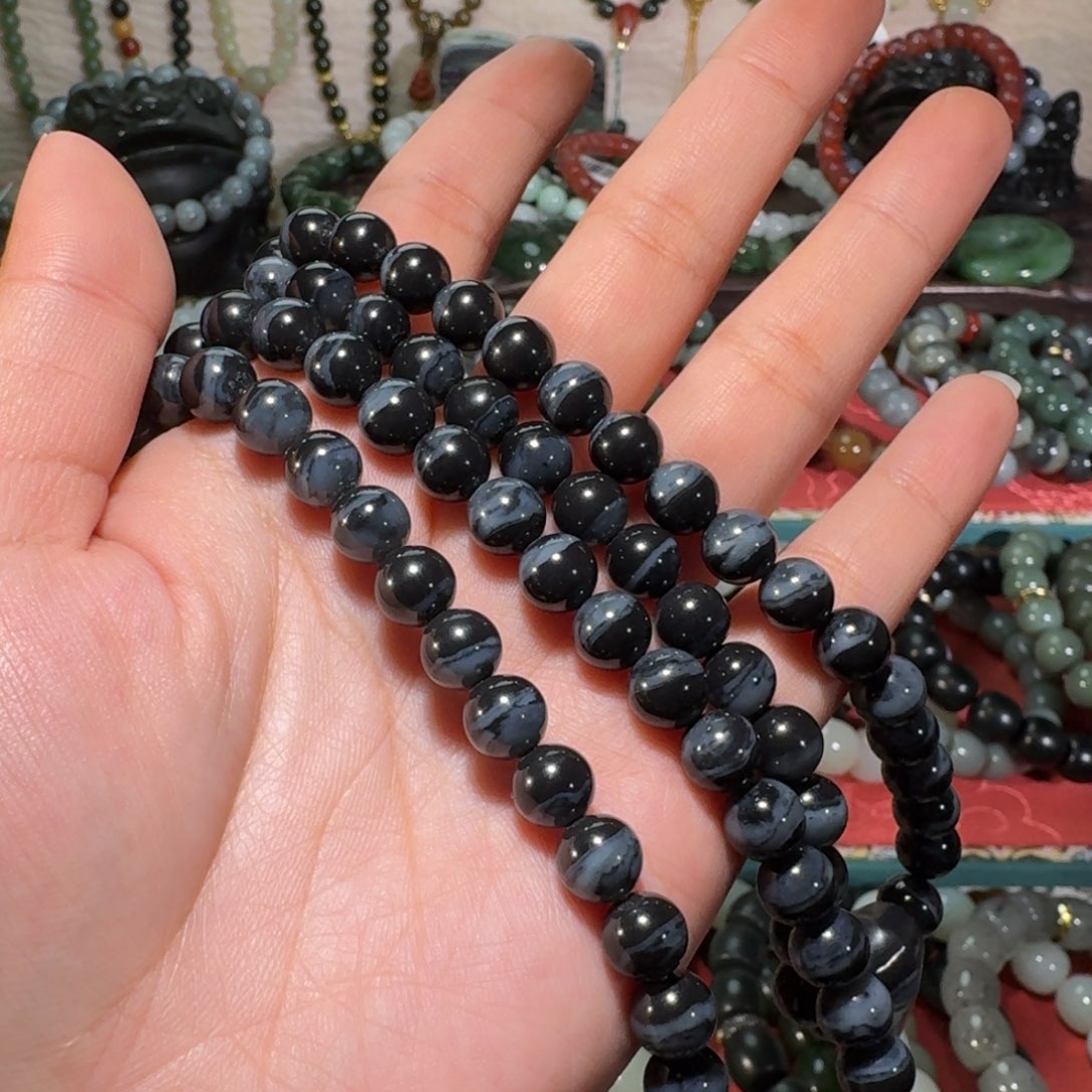 五***麻和田玉未镶嵌手链