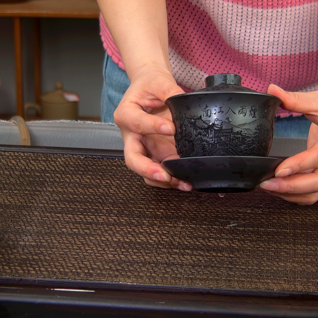 【闪购商品】茶杯绿泥高货放漏