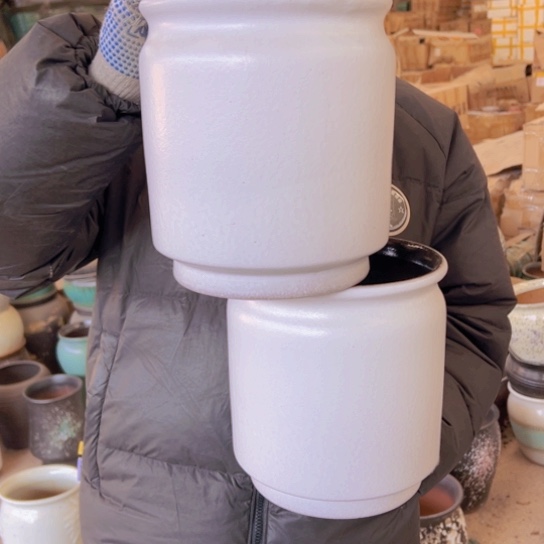 紫砂花盆高21口18————