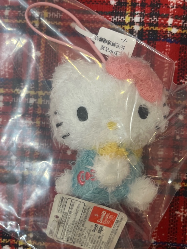 小魔仙专拍长毛刺绣蝴蝶结kitt挂件