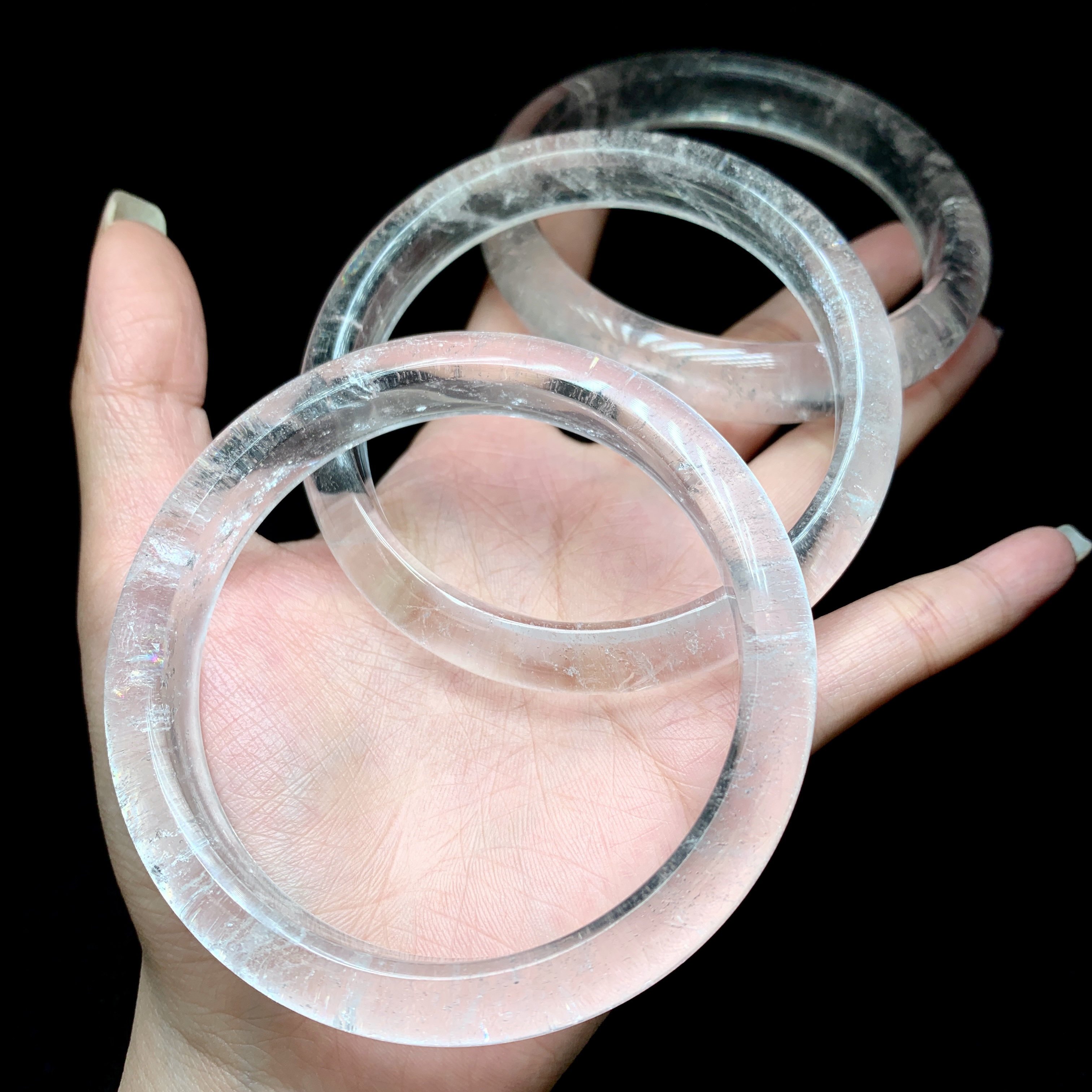 【云上好物】 DS27192-白水晶手镯-多样性发一件-11*7.5mm（甄选）