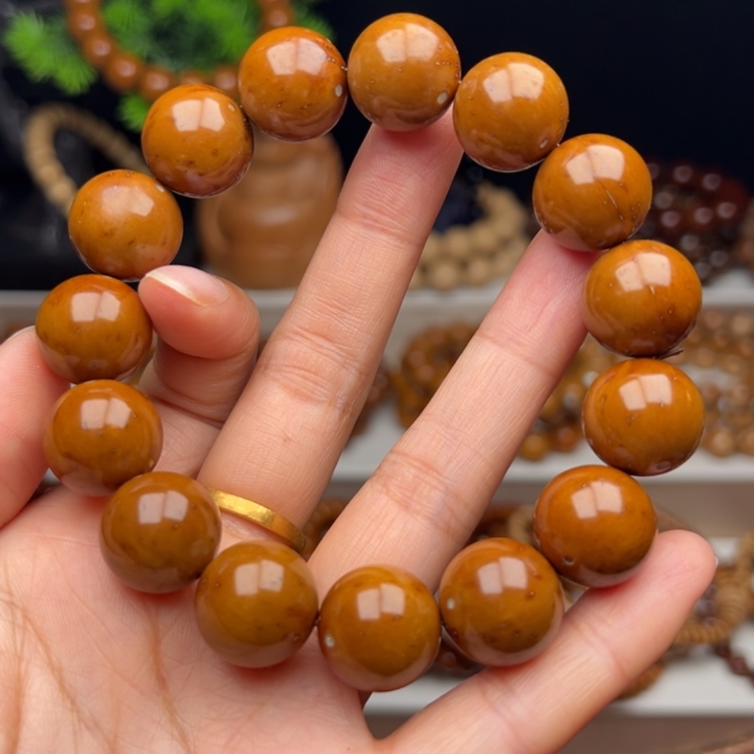 手串紫金鼠卡15.8半实心光珠