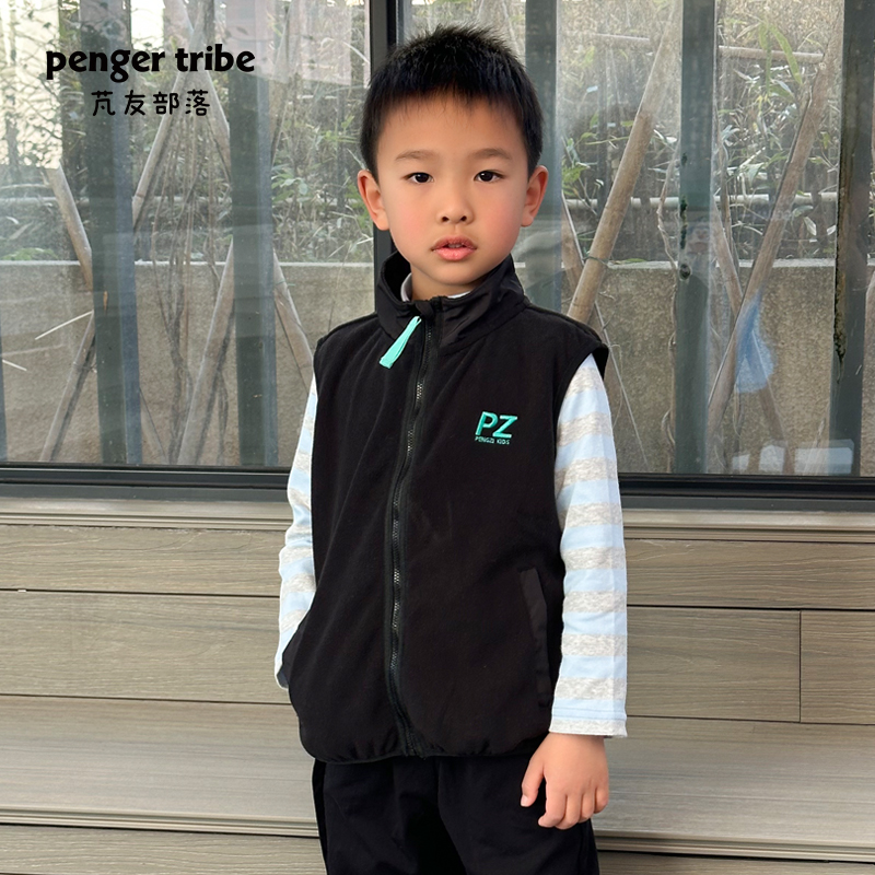校服神器-小童立领摇粒绒背心马甲童装潮流时尚PZ47401230002