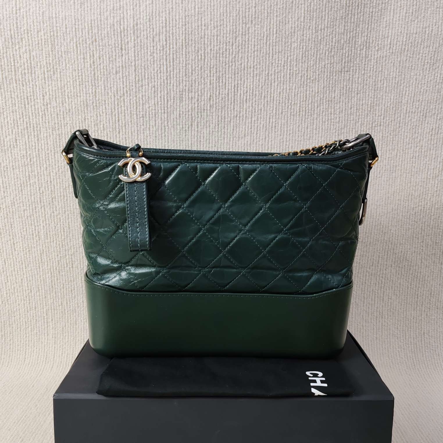 99新 Chanel/香奈儿 【杨贵妃专属属】绿色中号款流浪包