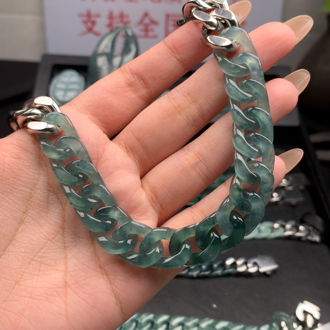 1***8翡翠未镶嵌手链000004