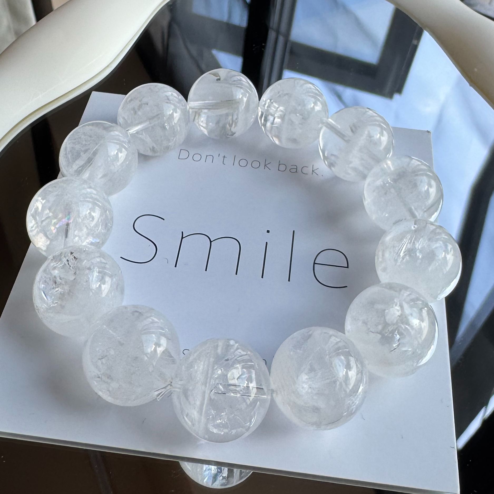 【小晶梨专属】天然斯里兰卡彩虹白幽灵手串 多样性发其一