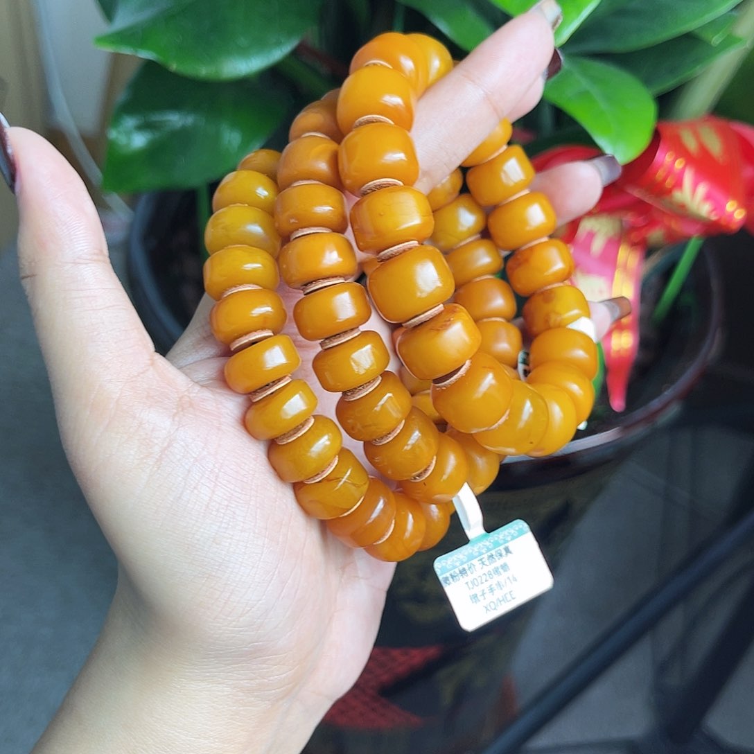 琥珀手链未镶嵌多样性发其一 手串