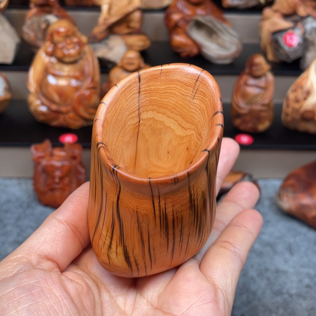 【闪购商品】柏木（崖柏）牙签盒qulvtu