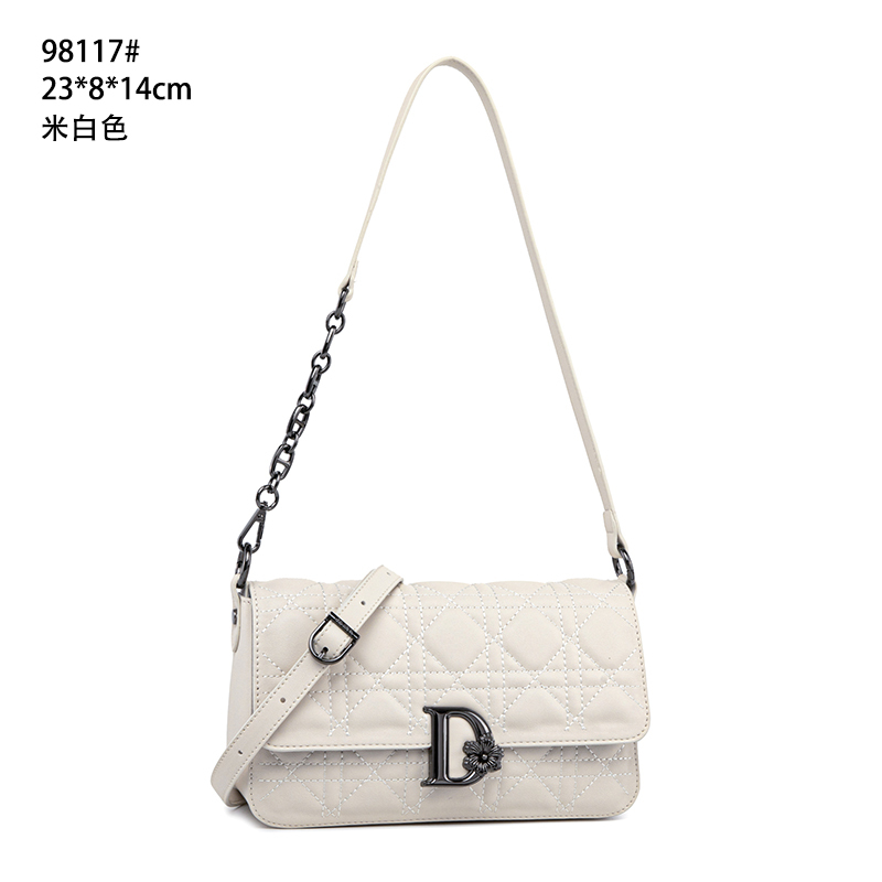 【RAIN.CUN】QYX-98117-米白色RAIN.CUN气质时尚百搭简约斜跨女包