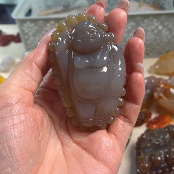 玛瑙/玉髓未镶嵌吊坠(不含链)