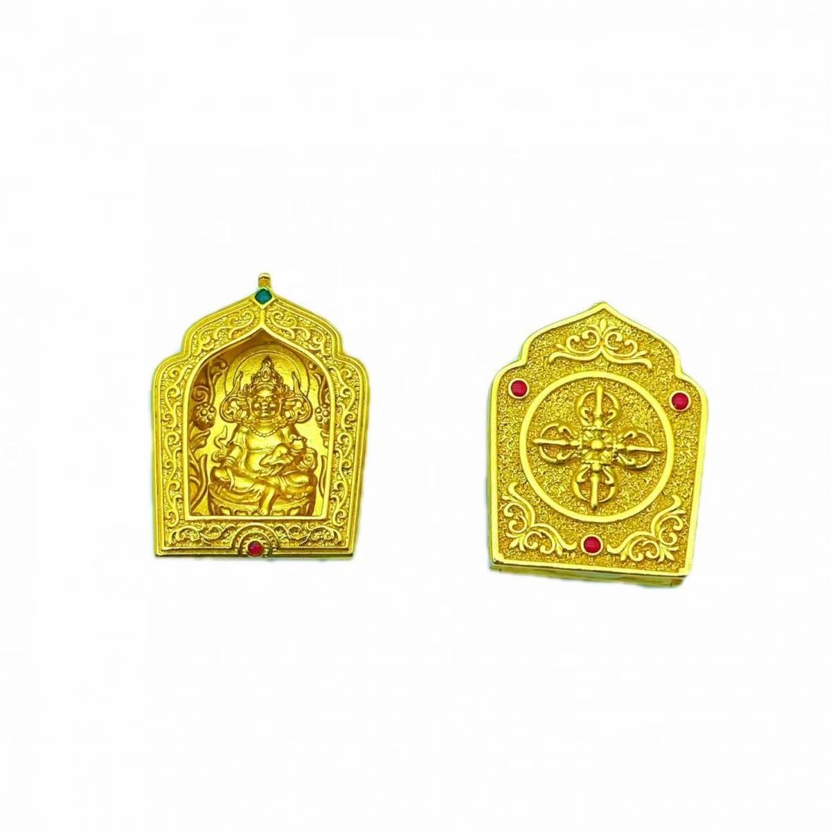 ML0057 原料手工制作时尚精品 嘎乌黄财神坠