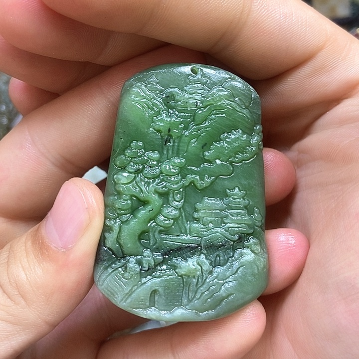 和田玉未镶嵌挂件