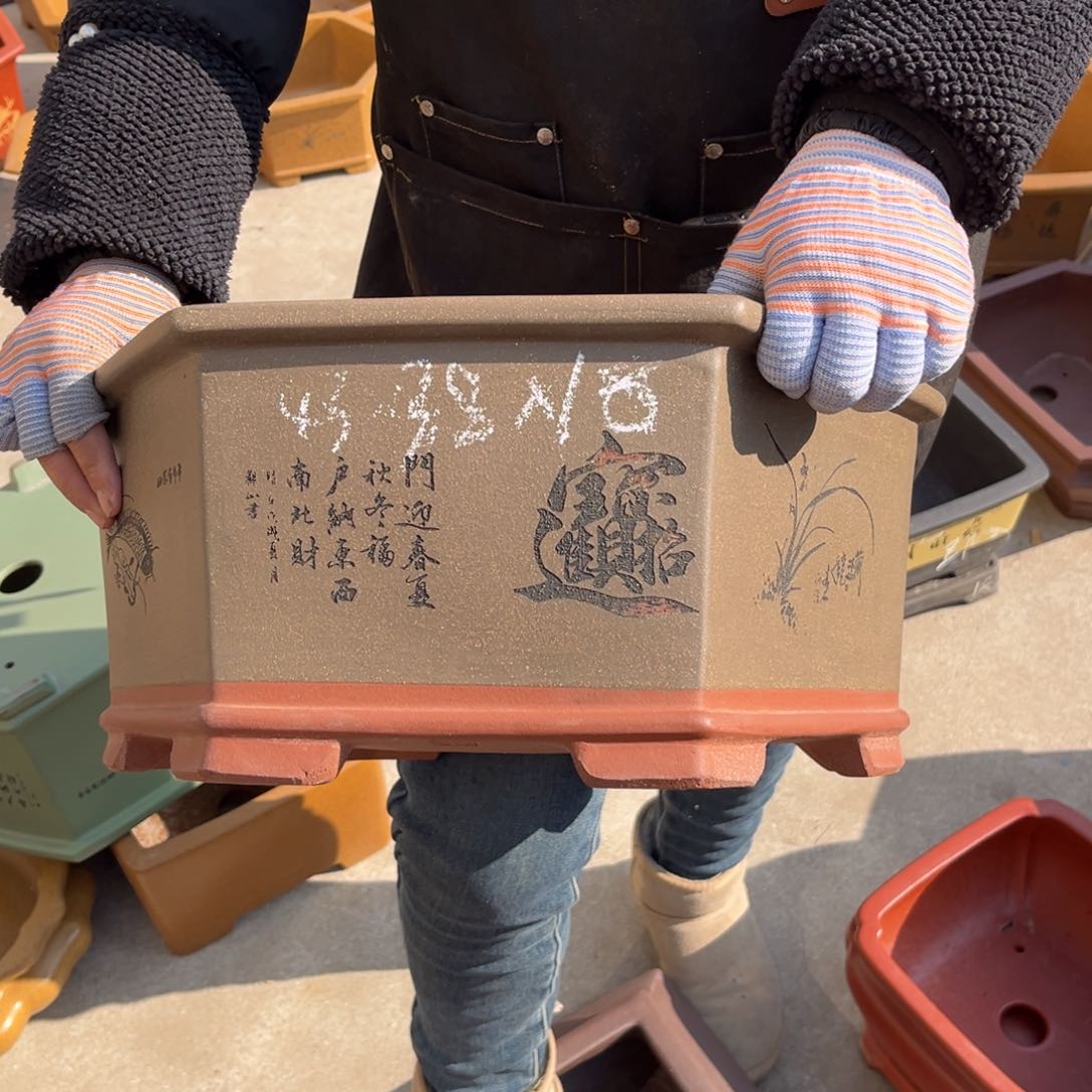 紫砂花盆盆景艺术