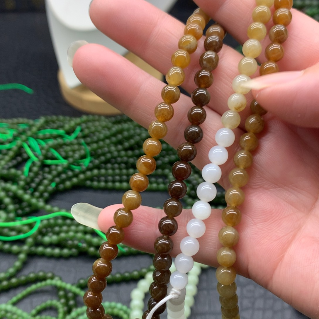 和田玉未镶嵌手链6