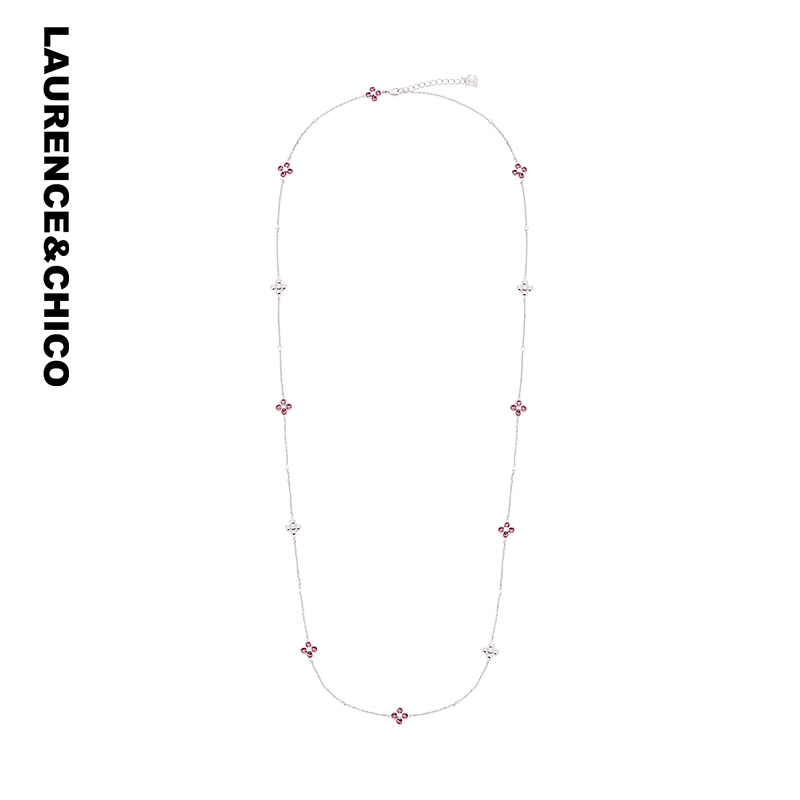 LAURENCE & CHICO 链子925银 LC Girl四叶花长款项链G3AE30842075