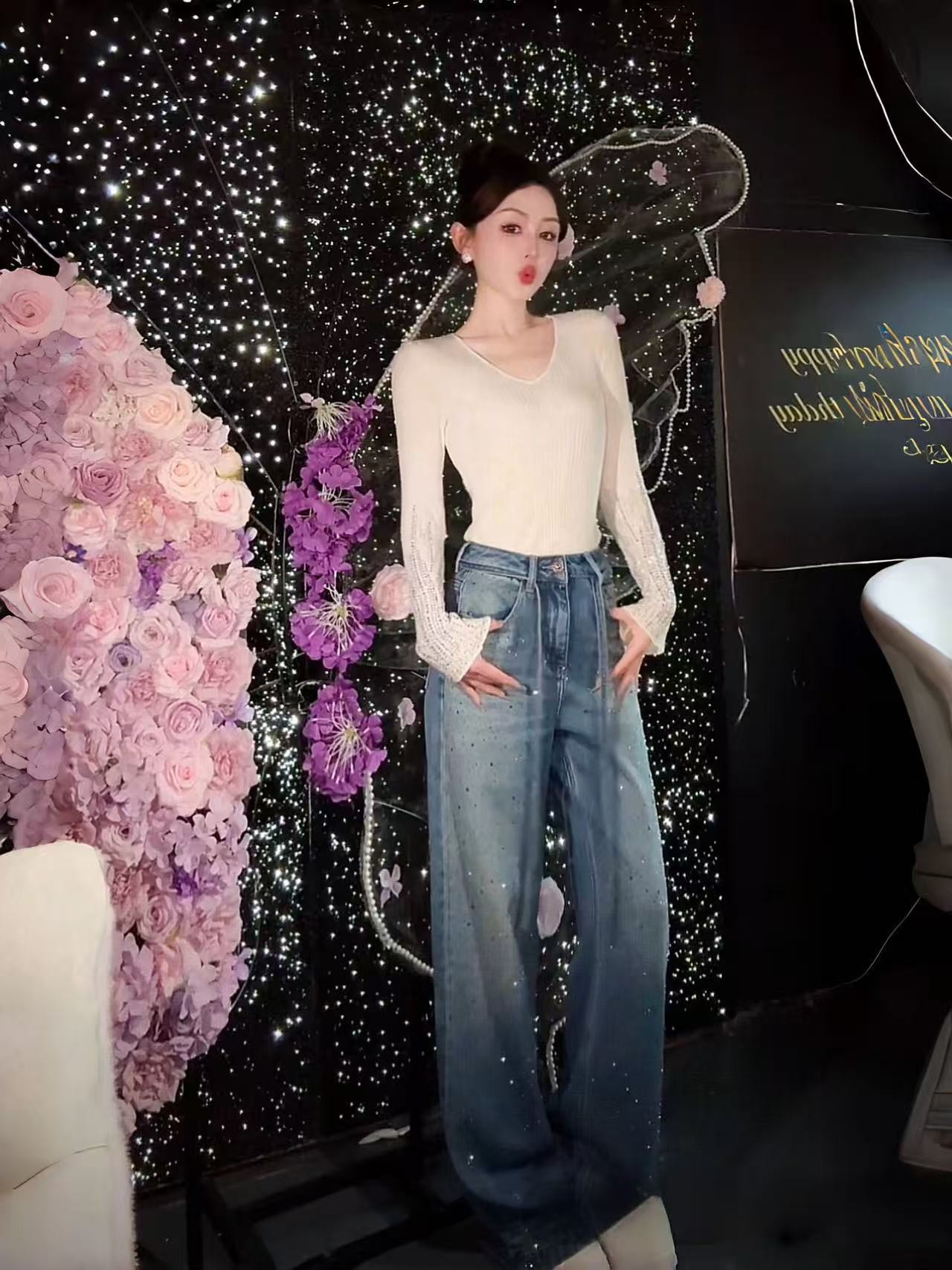 高质感百搭牛仔裤