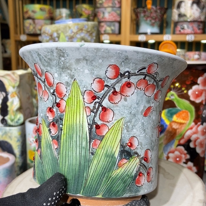 红陶景德镇艺术手绘作品