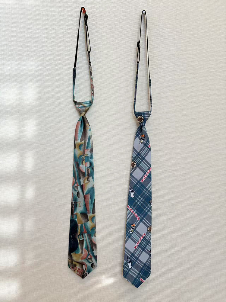 她的领带/专为胖mm定制加长版！中性雅痞风丝小搭品