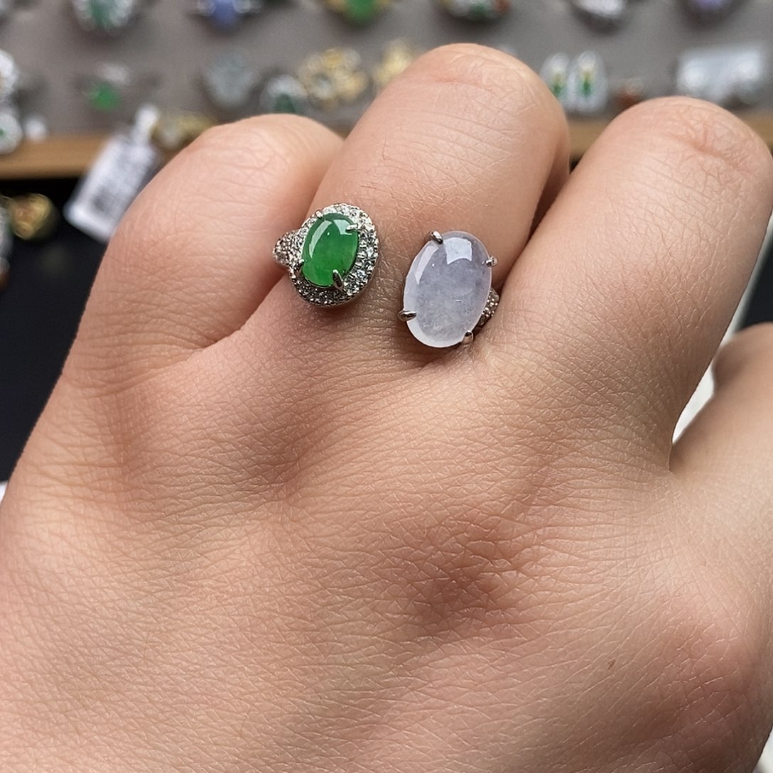 翡翠未镶嵌戒指翡翠