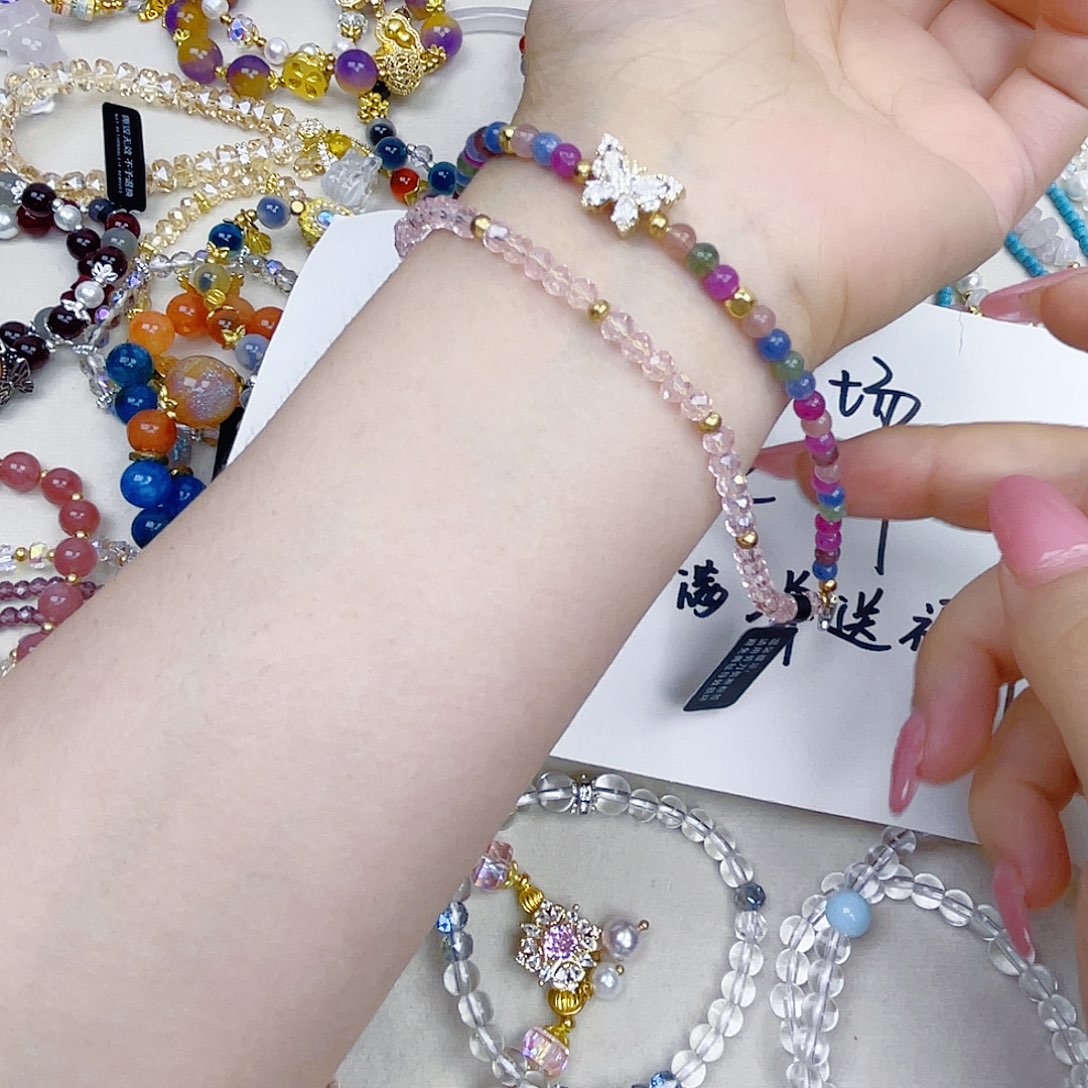 手饰针钠钙石银S925镀金镶嵌