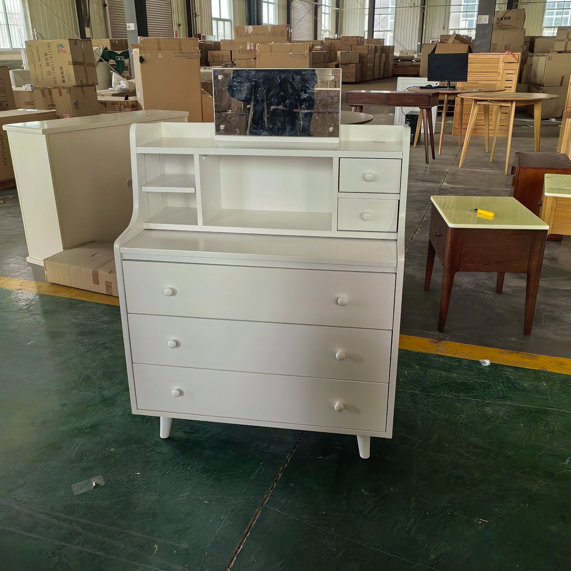 【尾货专属】北欧实木梳妆台化妆桌收纳柜斗柜妆台相思梳妆台